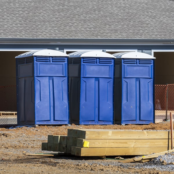 what is the maximum capacity for a single portable toilet in Falcon